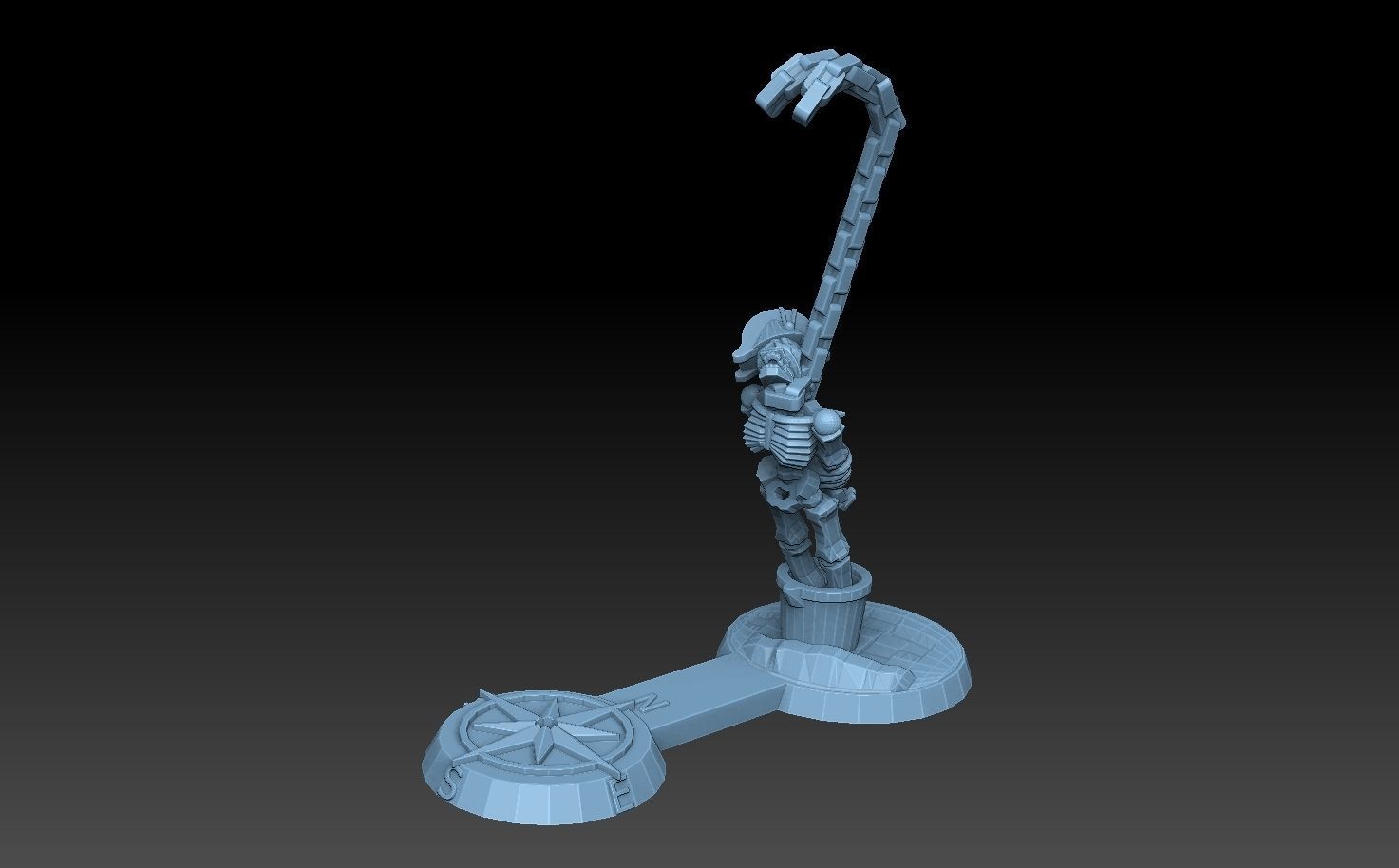 Undersea Bases Stems and Terrain 28mm 3D print model_26