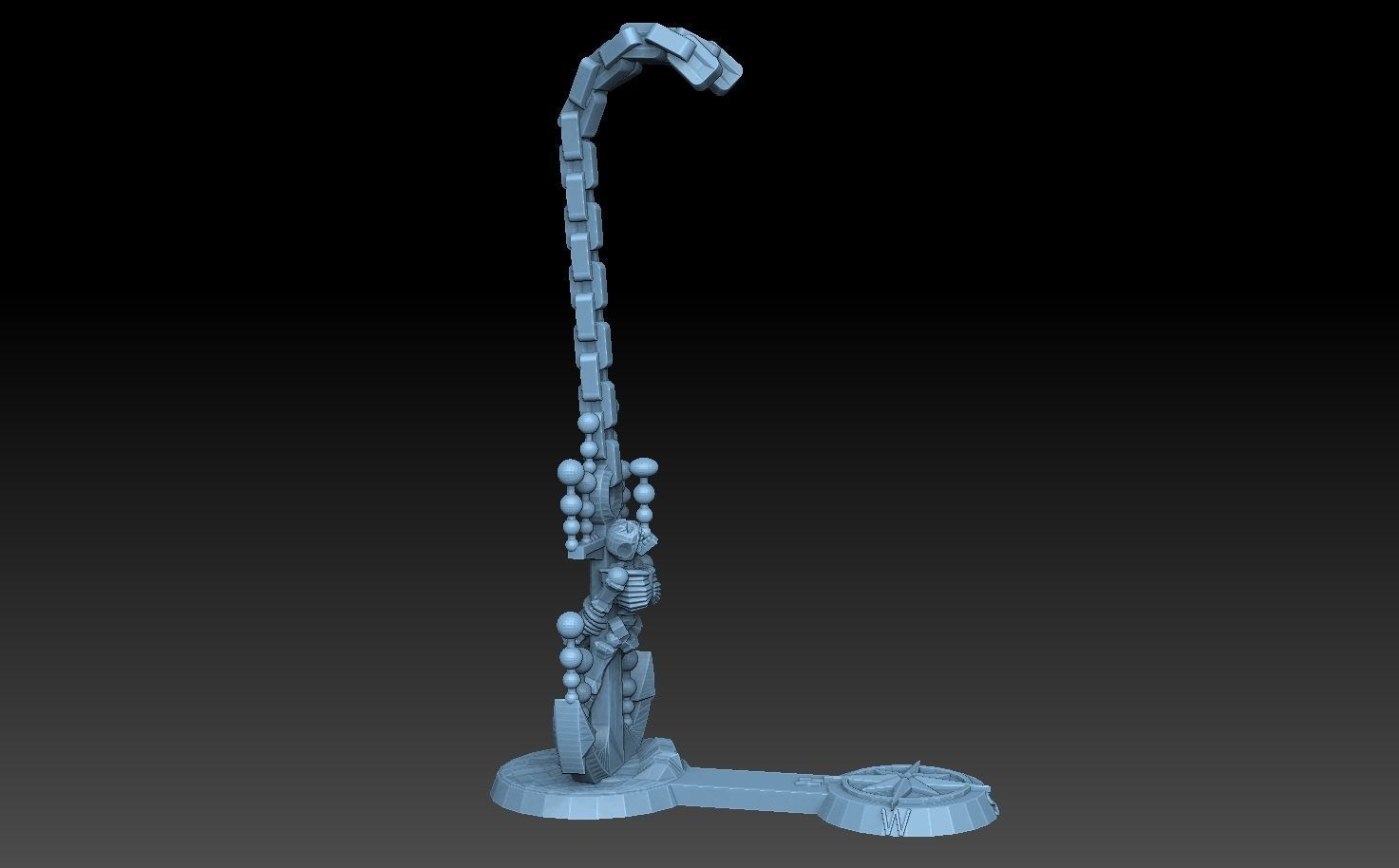 Undersea Bases Stems and Terrain 28mm 3D print model_11