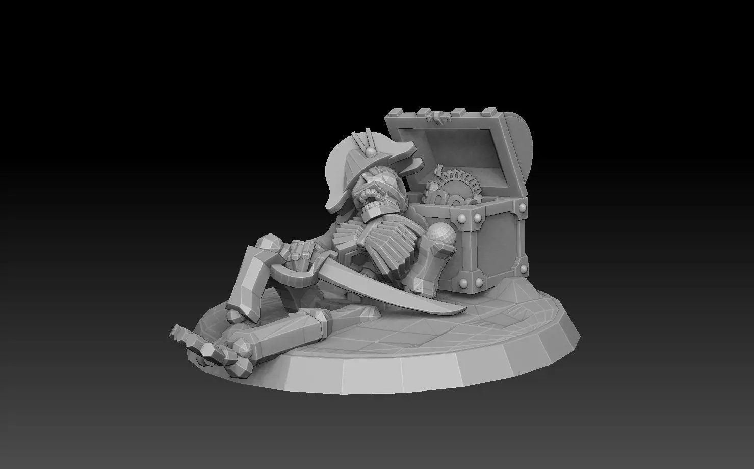 Undersea Bases Stems and Terrain 28mm 3D print model_0