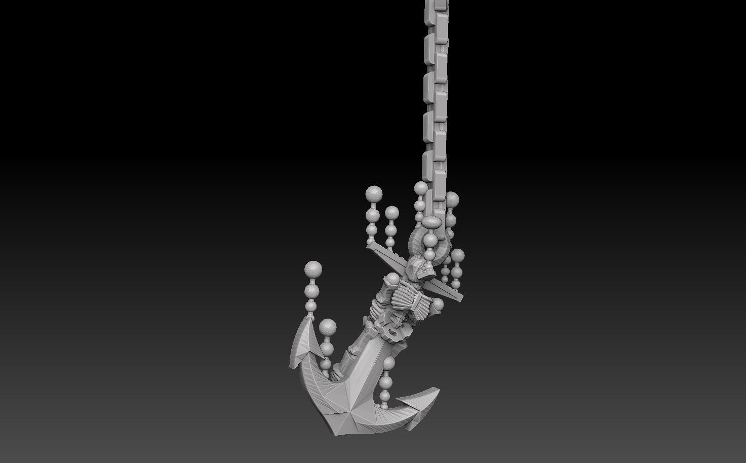 Undersea Bases Stems and Terrain 28mm 3D print model_24