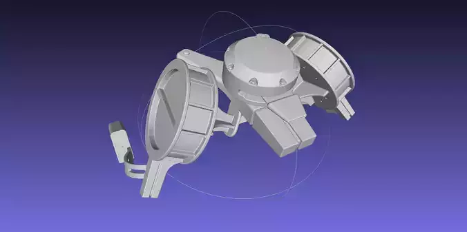 Attack On Titan Season 4 Gear Hip Part 3D print model