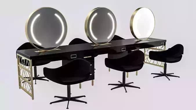 hair table brass