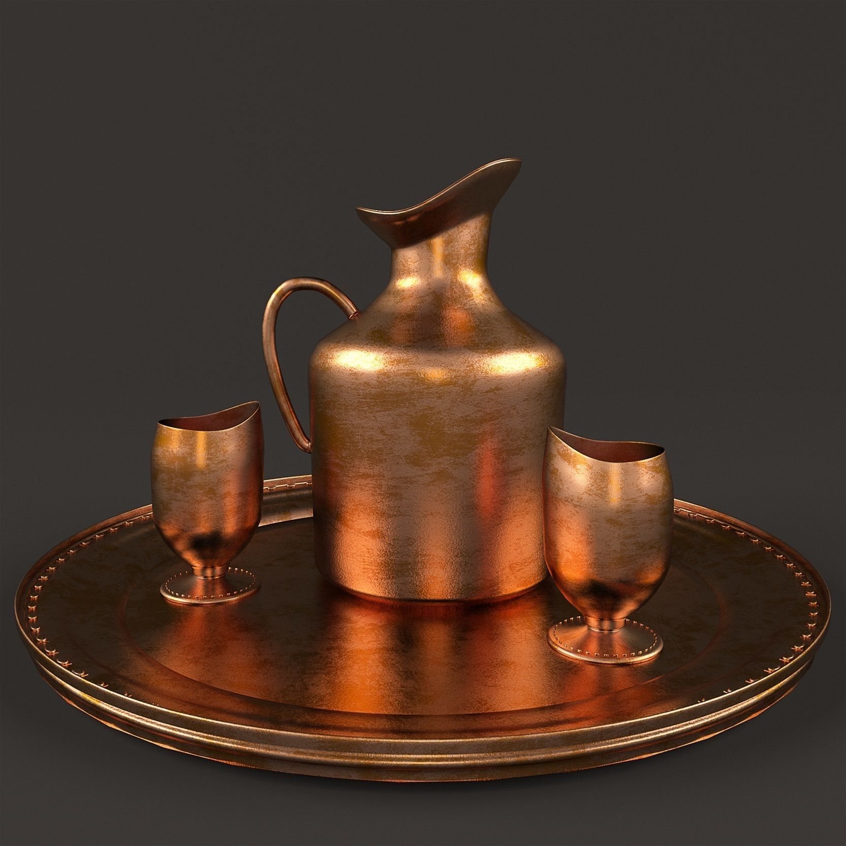 cooper pitcher Free 3D model_1