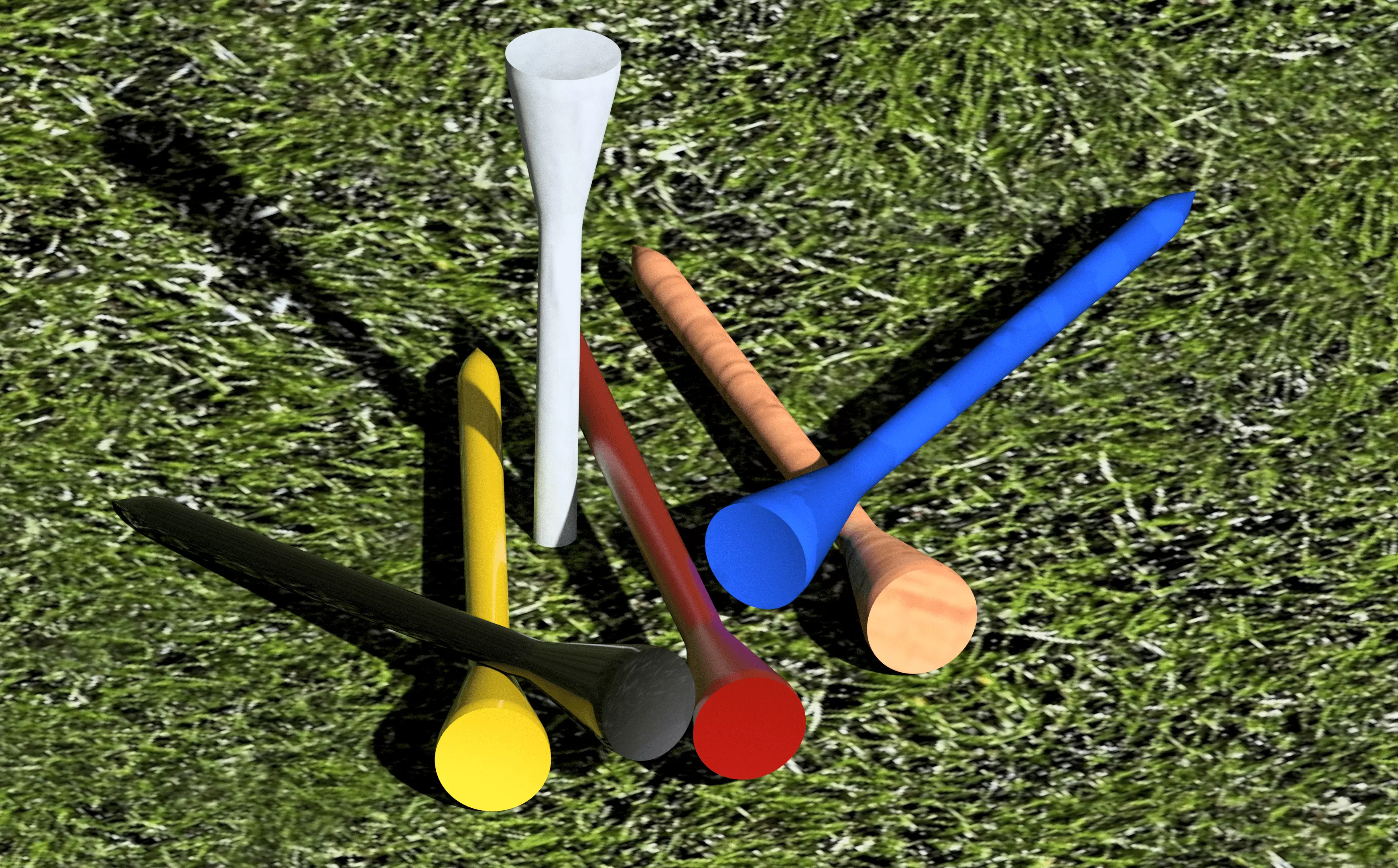 Golf tee 3D print model_0