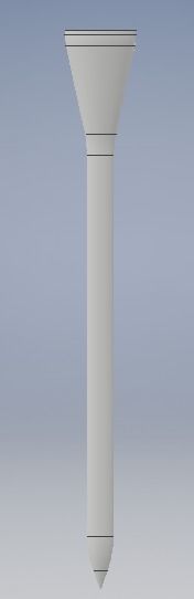 Golf tee 3D print model_3
