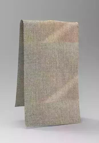 Cloth striped Low-poly 3D model