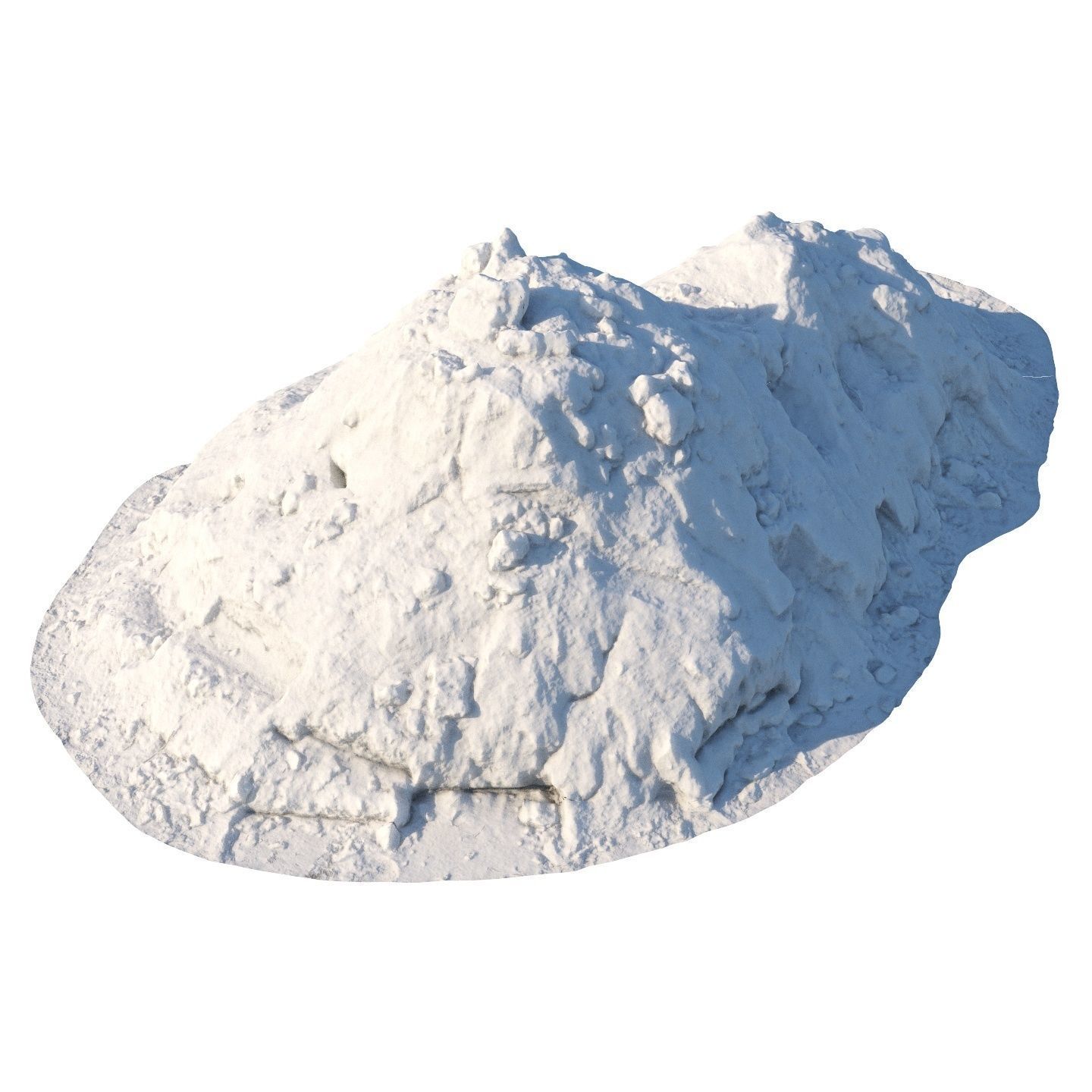 Double snowdrift 150cm 3D model_1