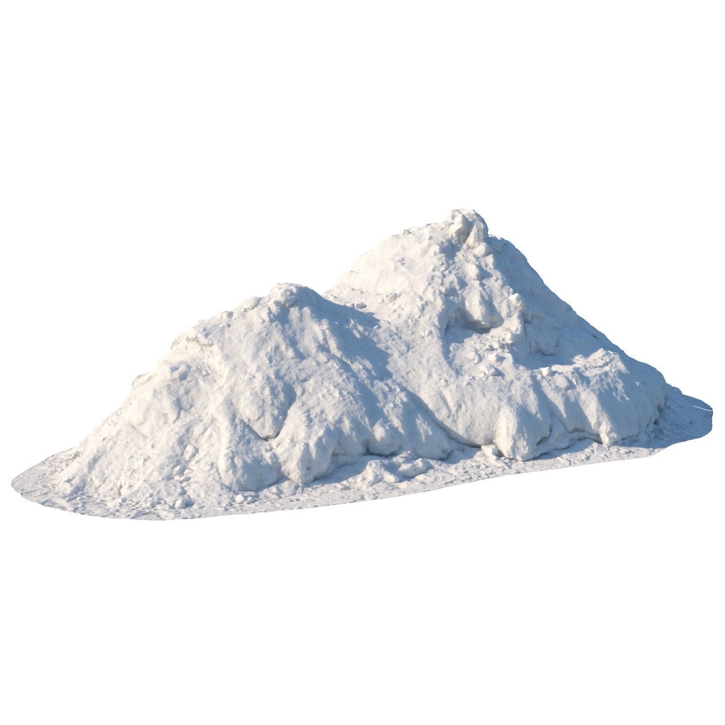 Double snowdrift 150cm 3D model_5