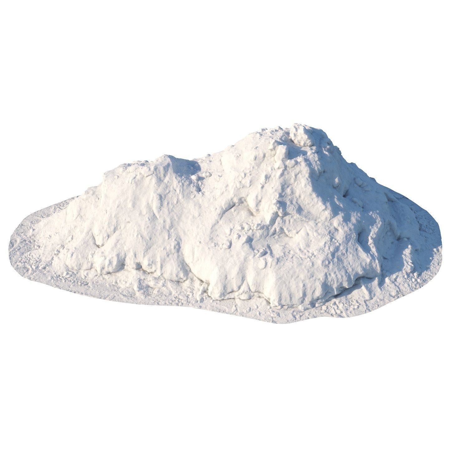 Double snowdrift 150cm 3D model_2