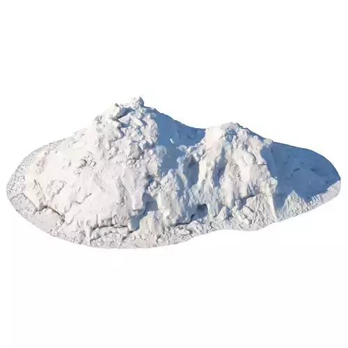 Double snowdrift 150cm 3D model