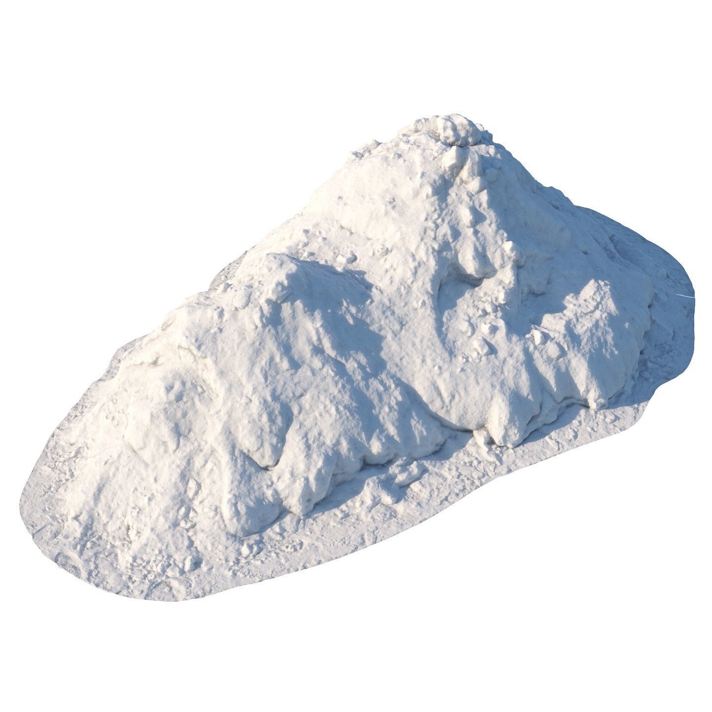 Double snowdrift 150cm 3D model_3