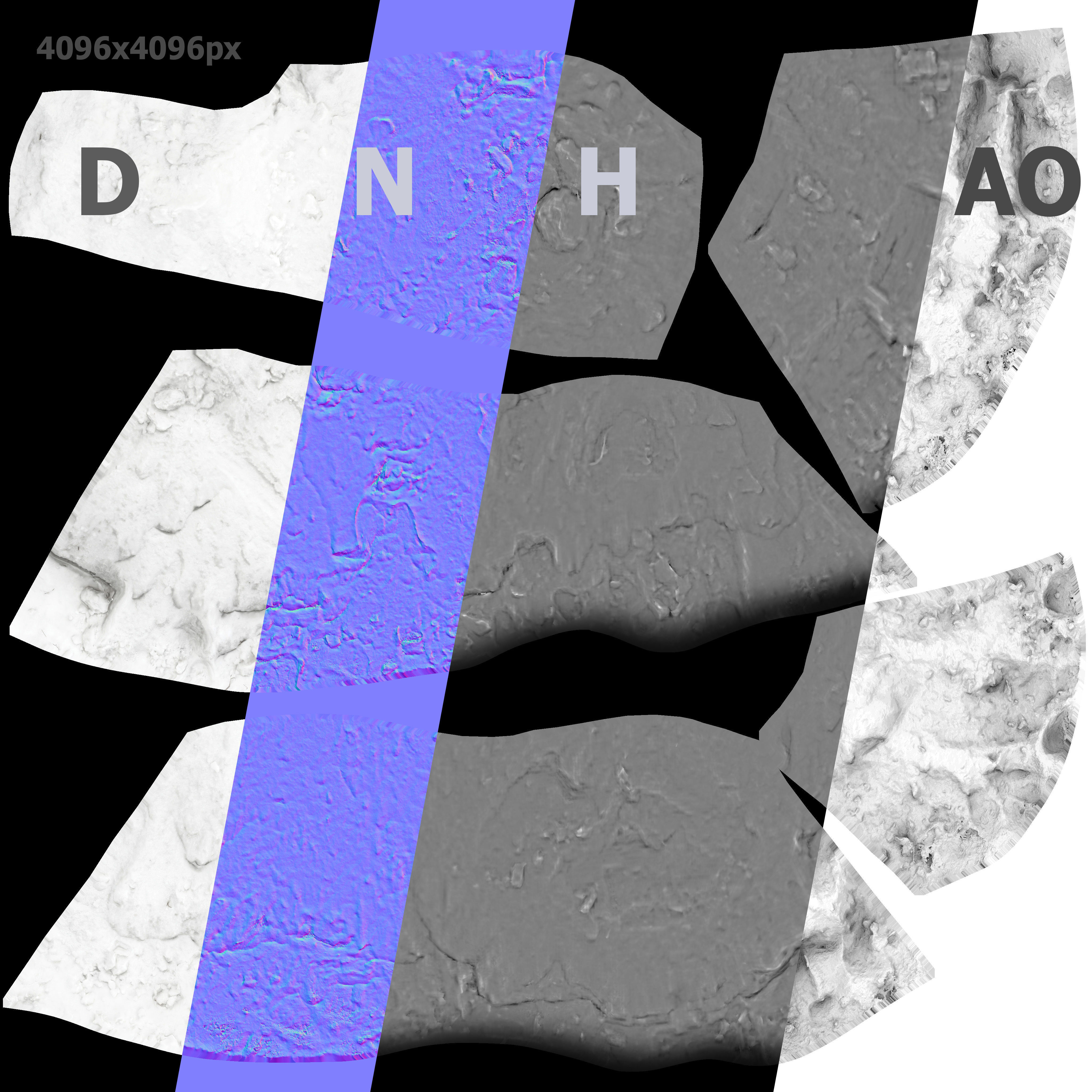 Double snowdrift 150cm 3D model_10