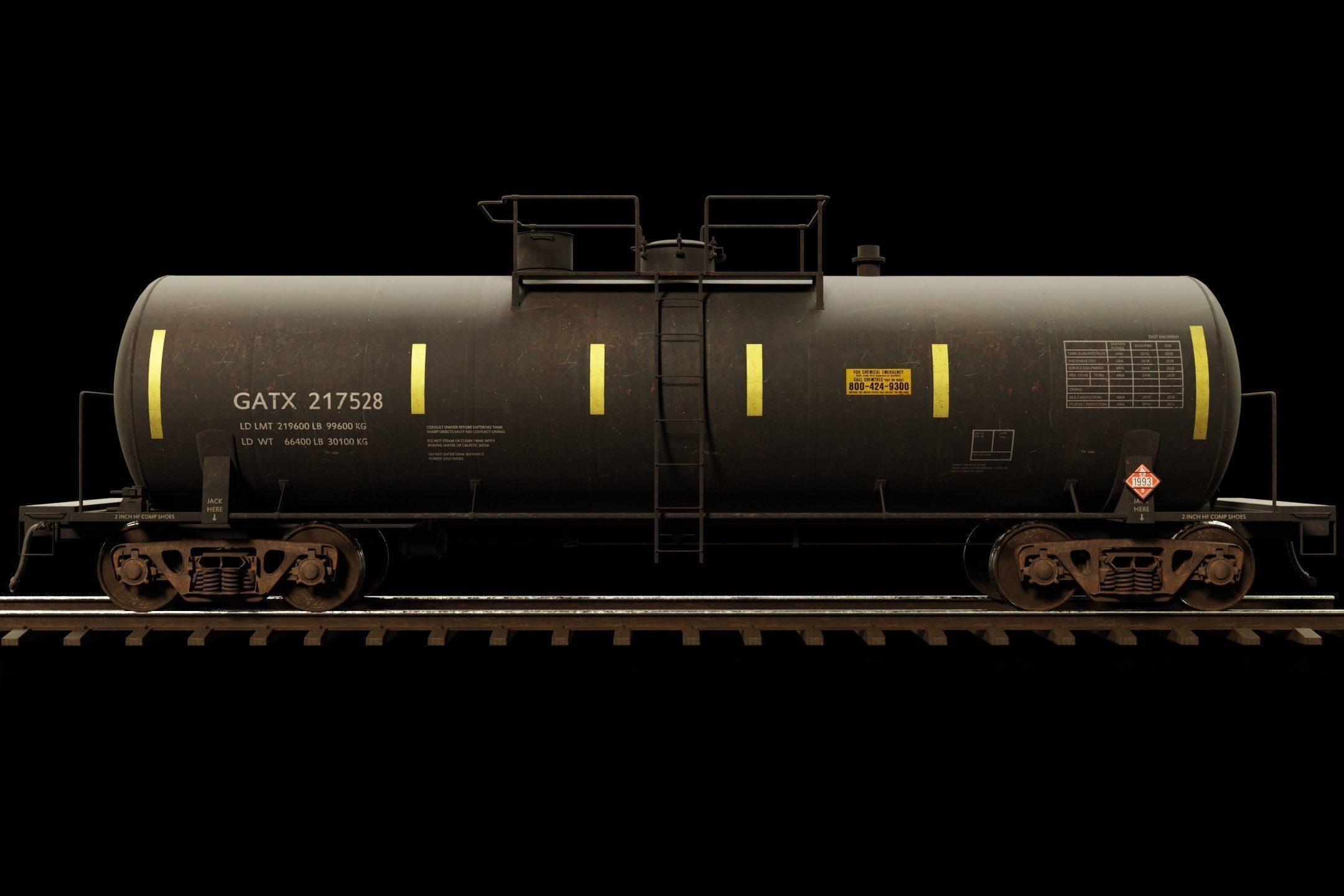 Railway Tank Car 3D model_5