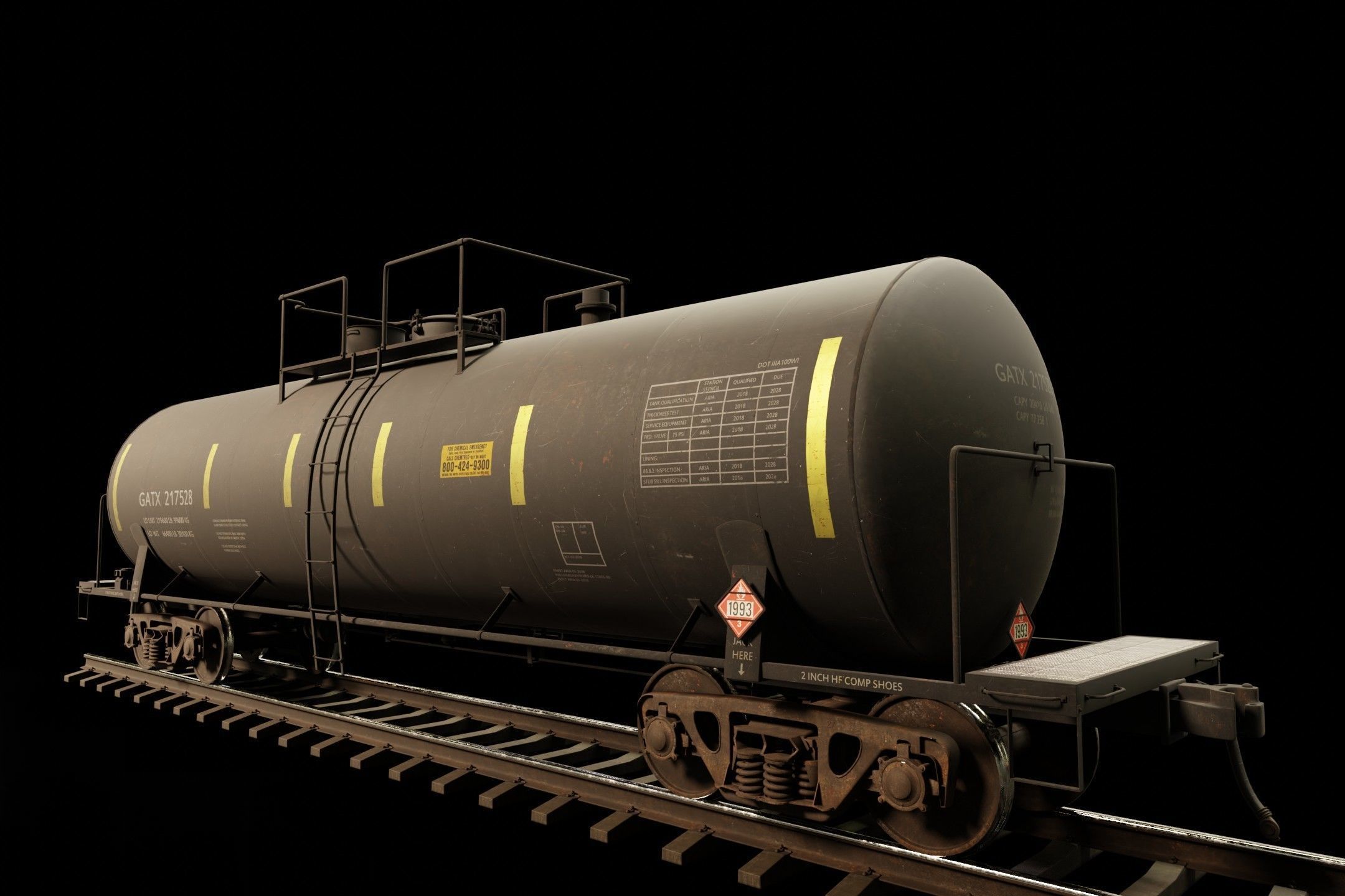 Railway Tank Car 3D model_6