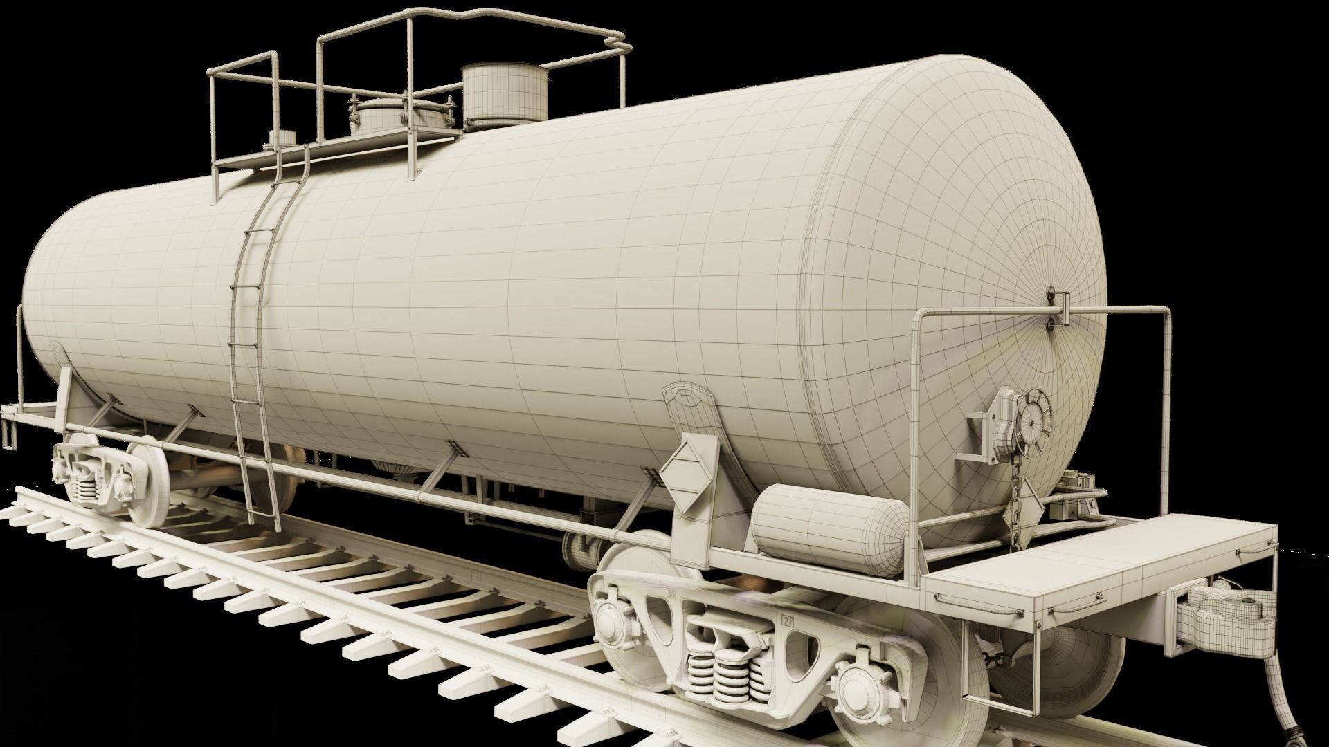 Railway Tank Car 3D model_11