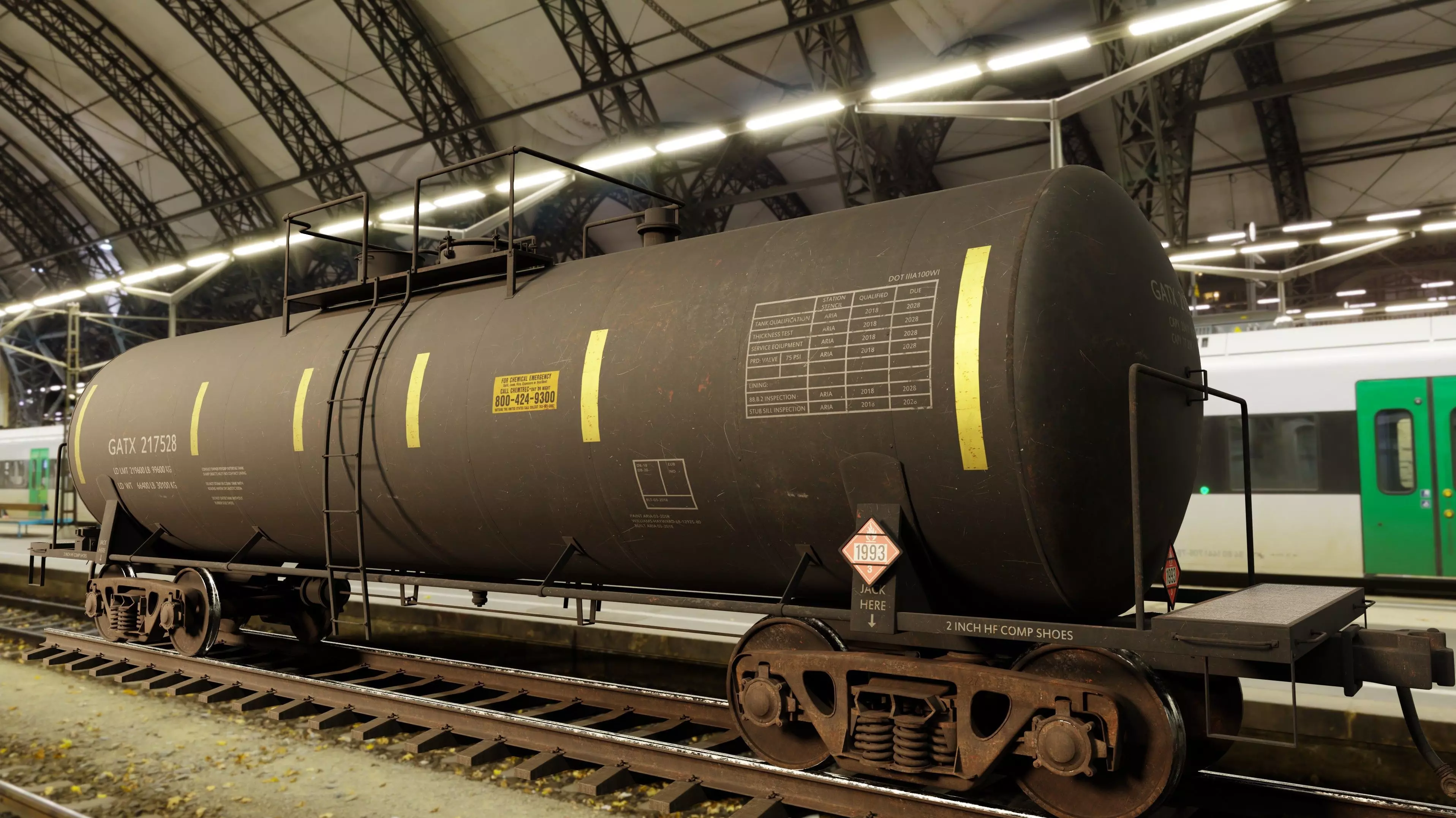 Railway Tank Car 3D model_0