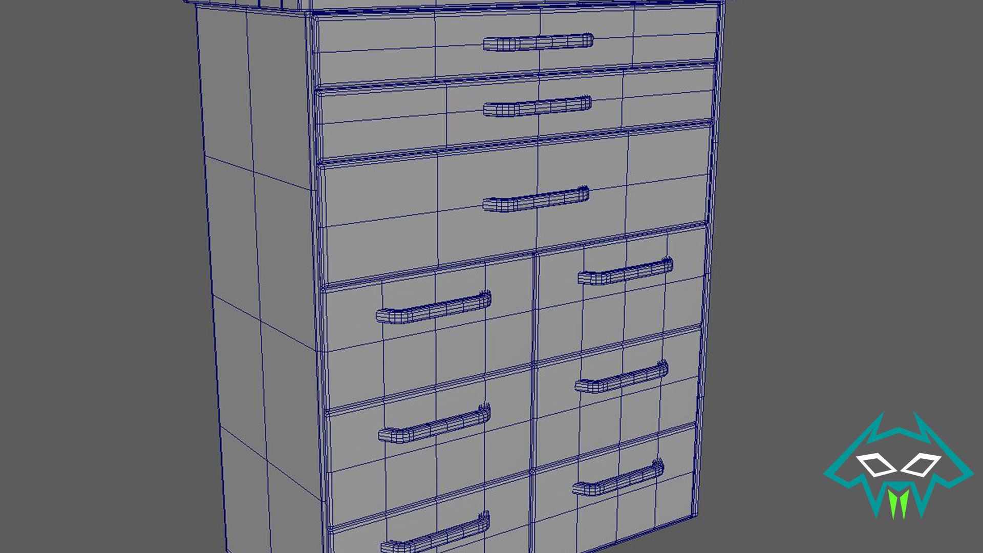 Medical Series  - Operating Room  - Medical Accessory Shelf 3D model_5