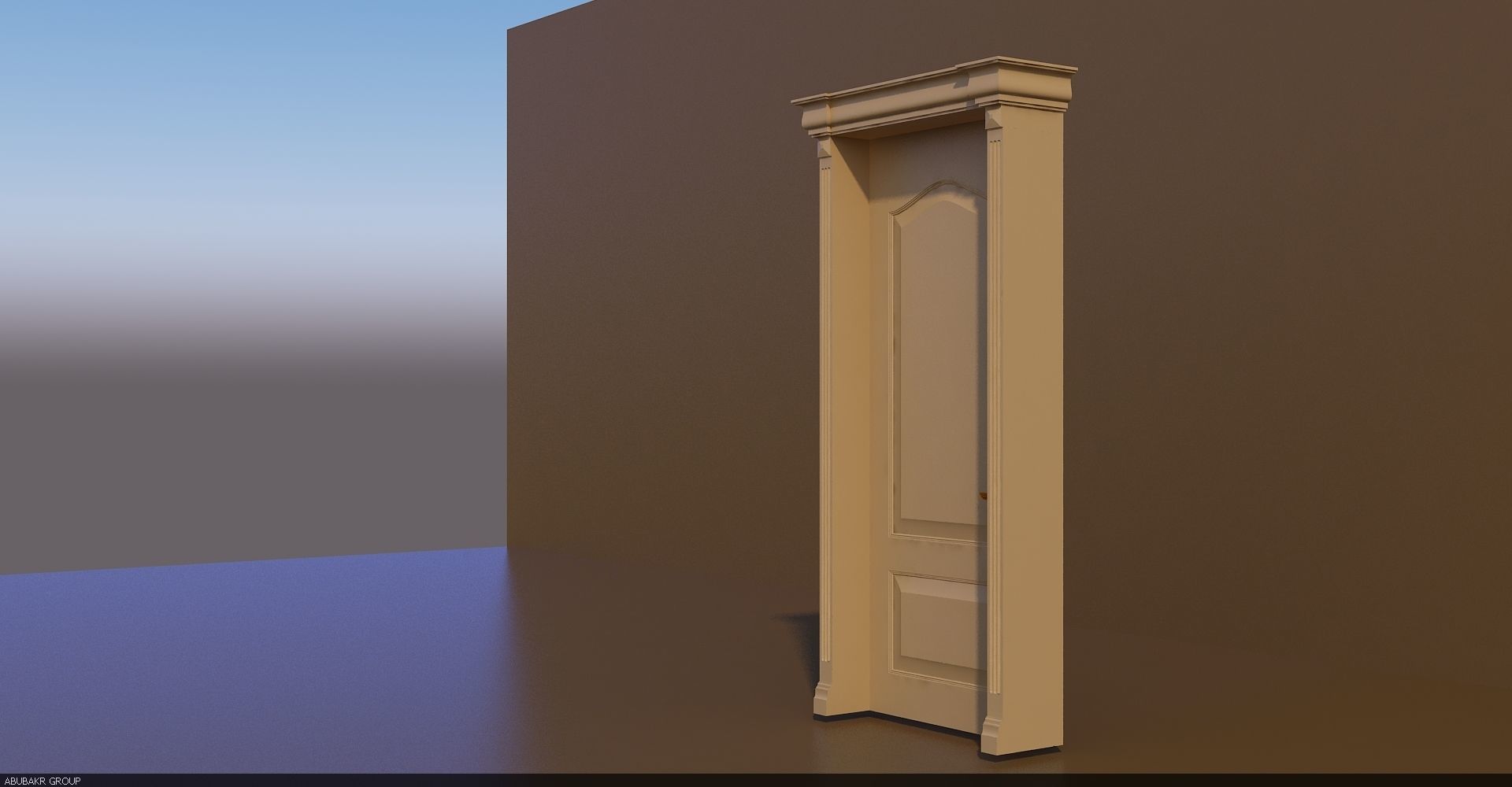 Door for houses or everything 3D print model_8