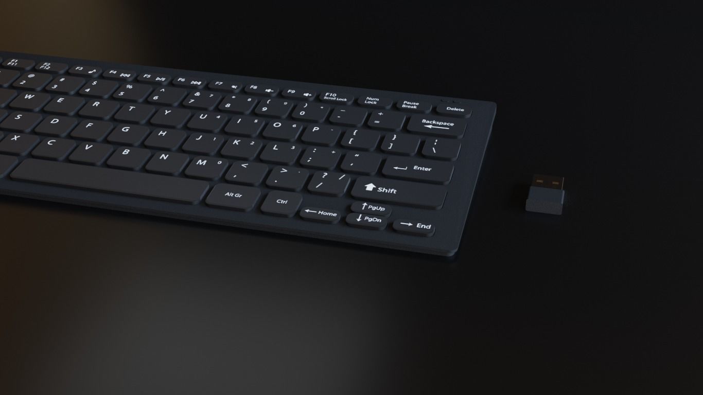 Keyboard 3D model_4