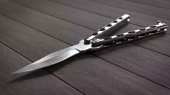 Butterfly knife 3D model