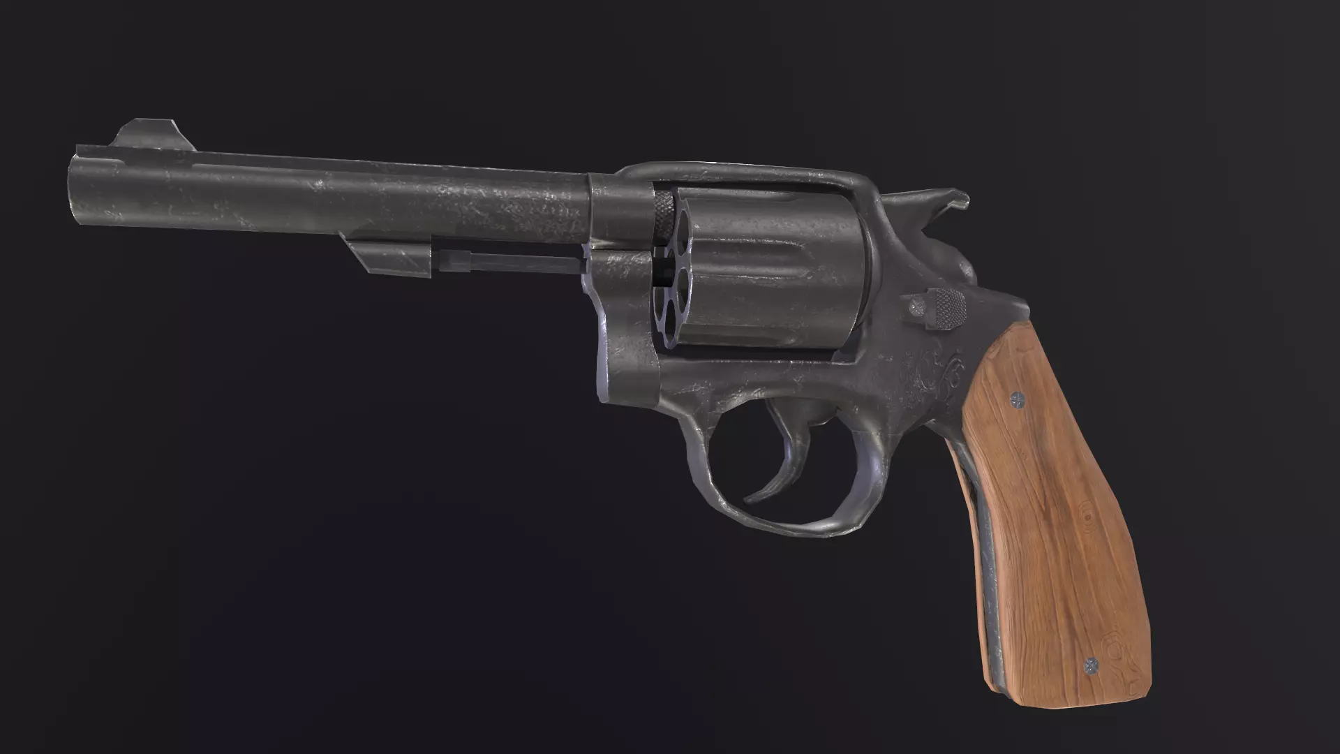 Revolver 3D model_0