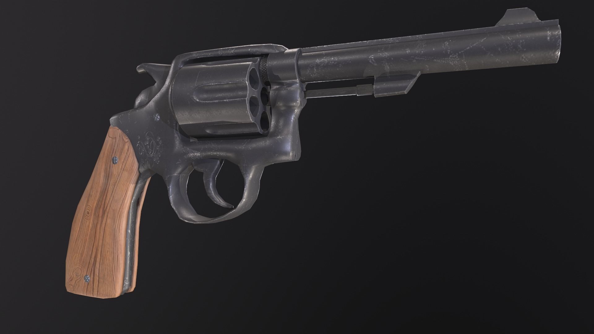Revolver 3D model_2