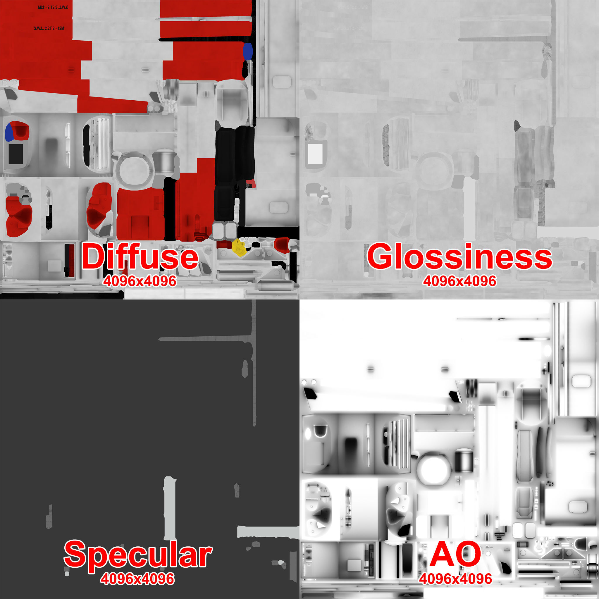 Ship Davit With Motorboat 2 Low-poly 3D model_28