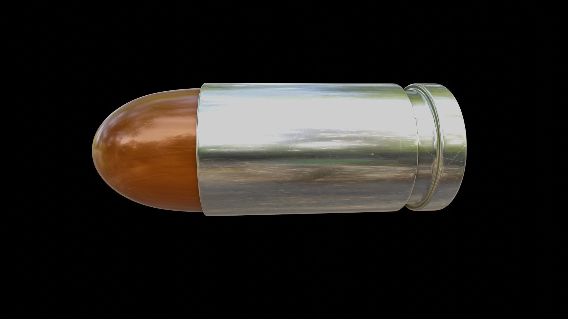 Lowpoly Handgun Model pistol Low-poly 3D model_8