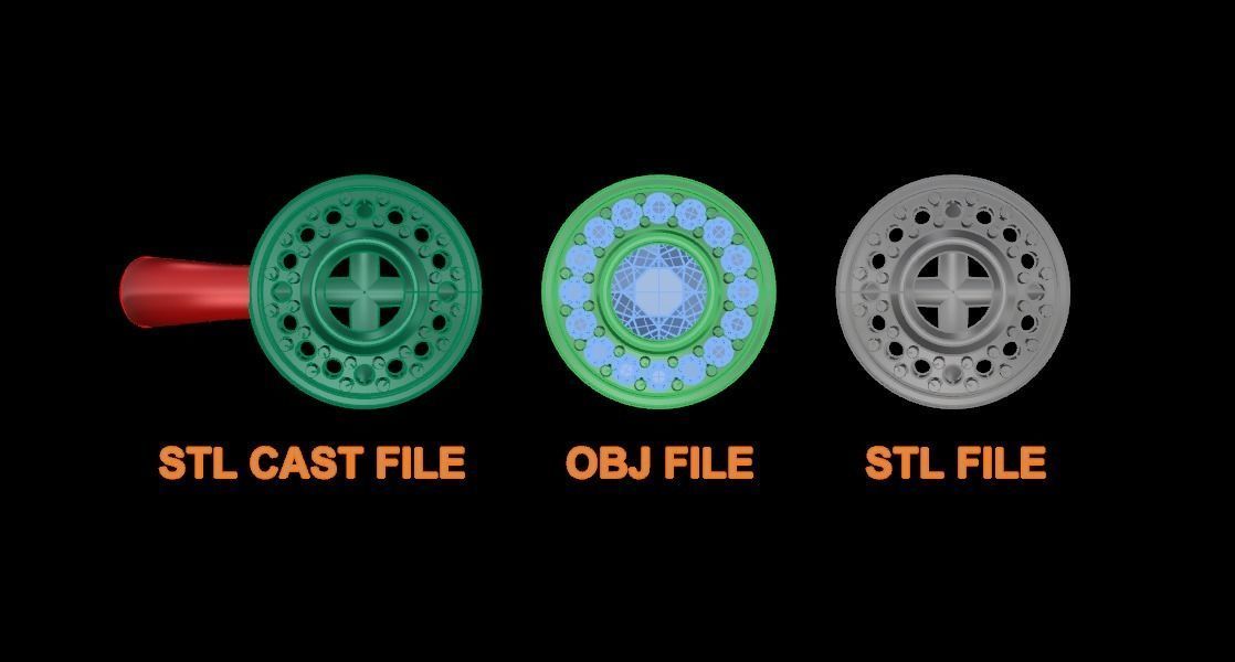 Diamond Bezel Halo Earring 4mm 3D print model_6