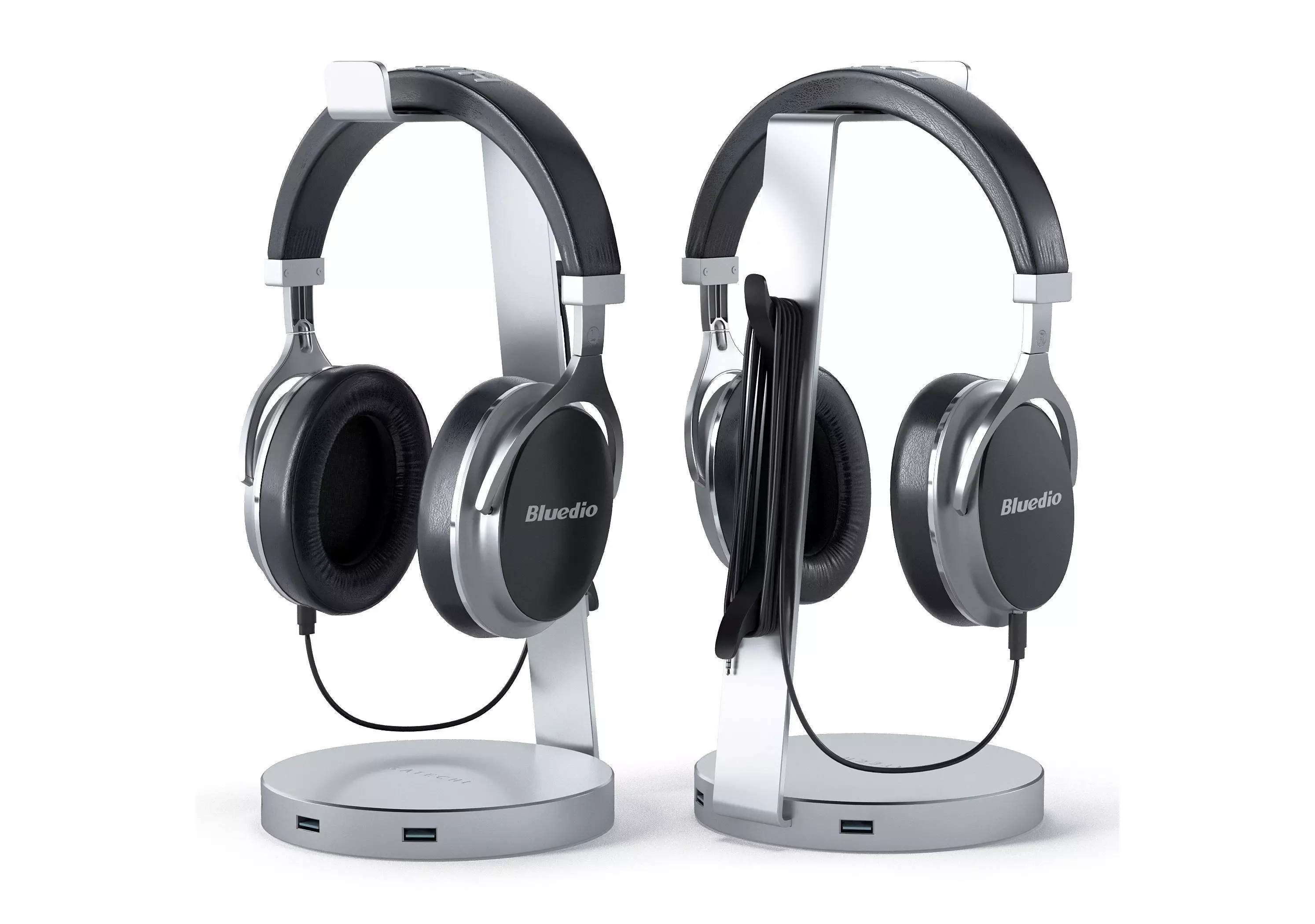 Bluedio headphones on the stand satechi 3D model