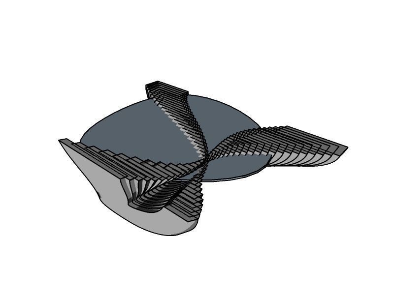 Modern Table 3D model_2