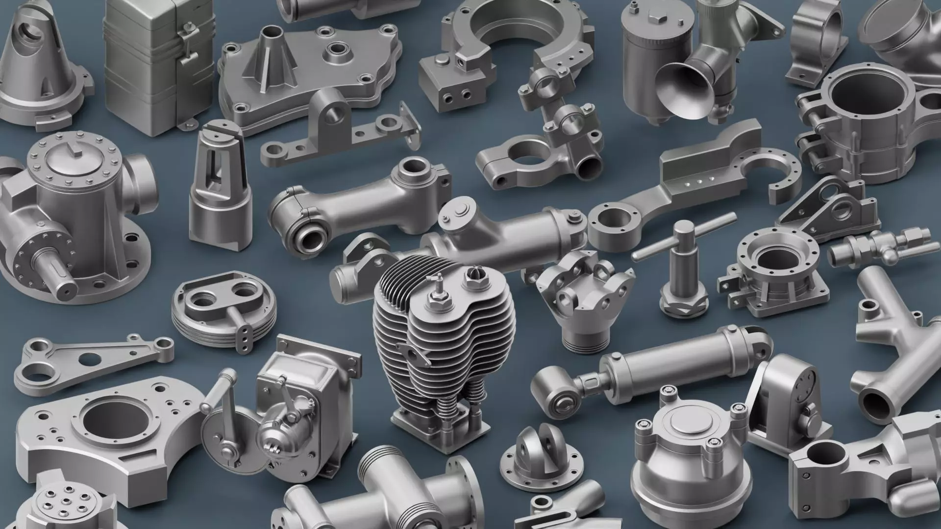 Hard Surface Mechanical Kitbash Quad Topology Volume 2 3D model_0