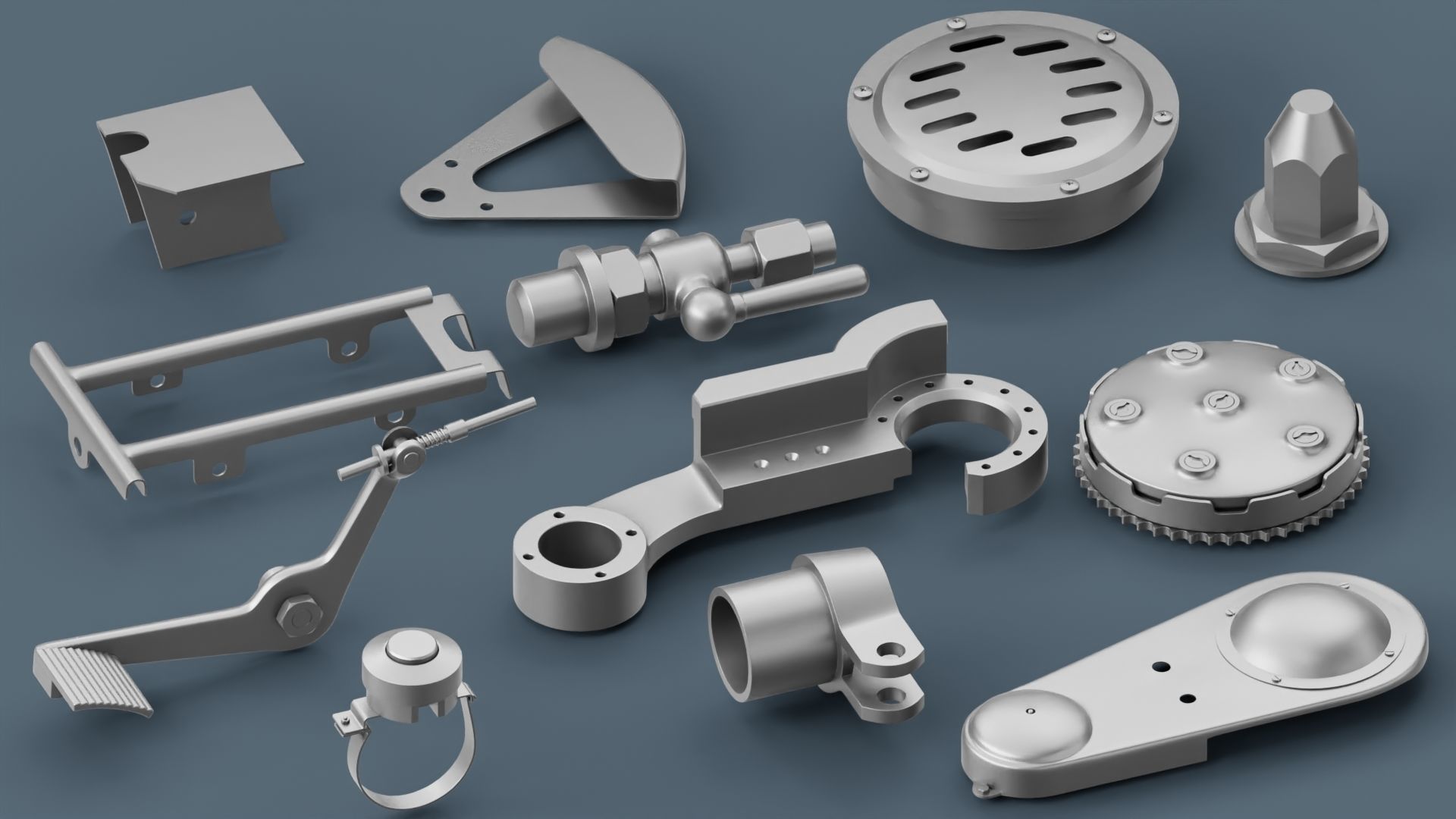 Hard Surface Mechanical Kitbash Quad Topology Volume 2 3D model_6