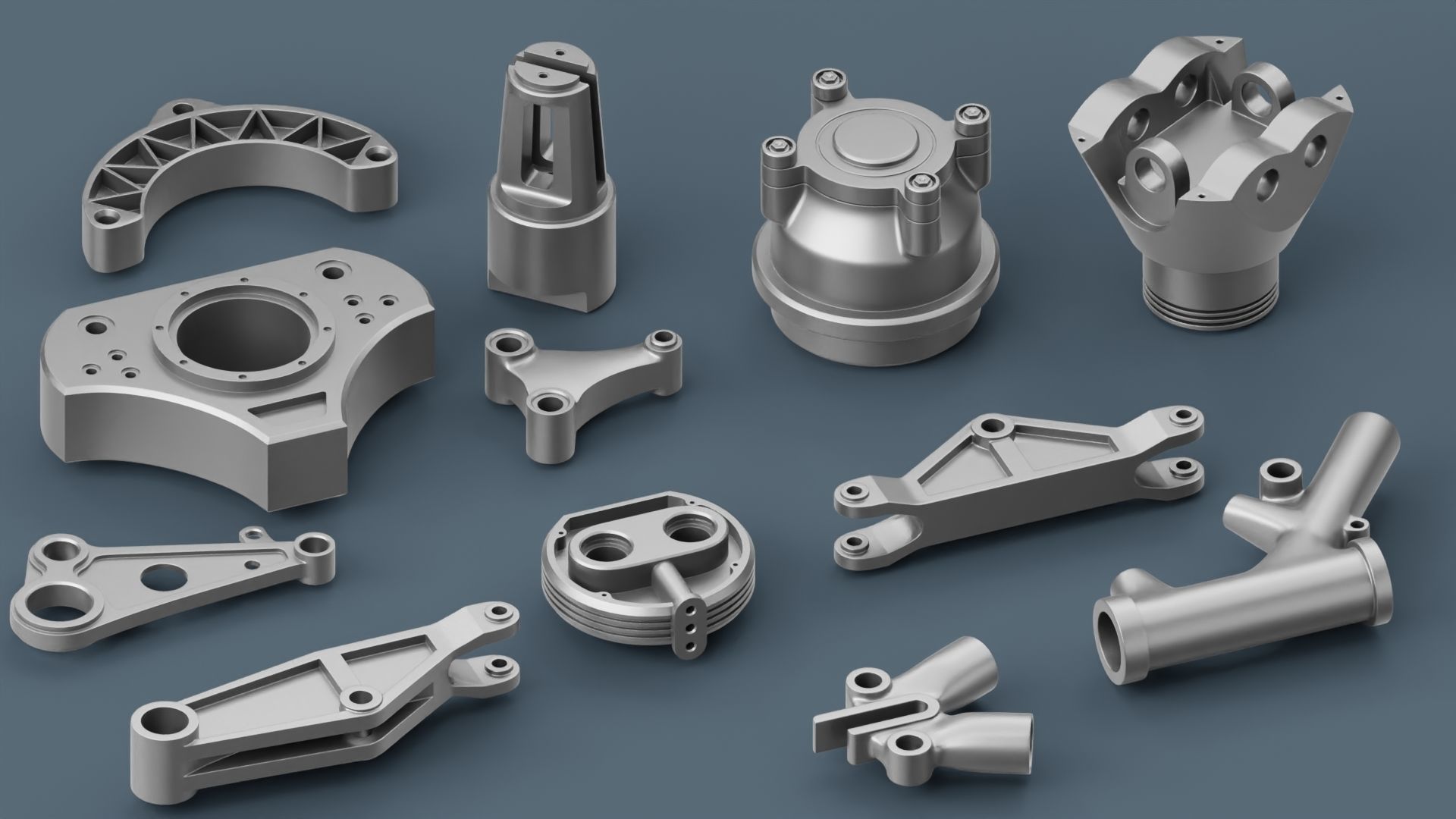 Hard Surface Mechanical Kitbash Quad Topology Volume 2 3D model_4