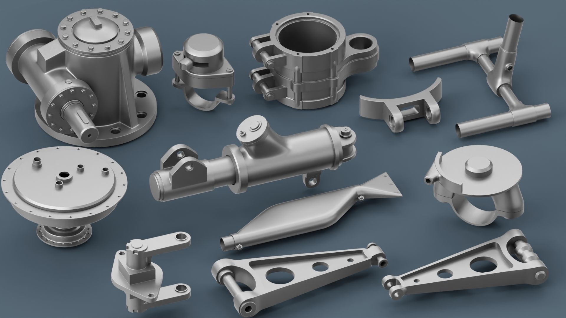 Hard Surface Mechanical Kitbash Quad Topology Volume 2 3D model_5