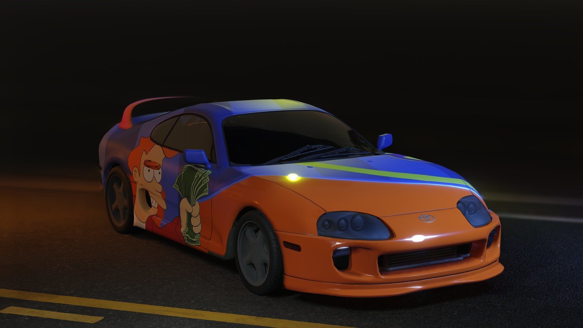 Supra Low-poly 3D model_0