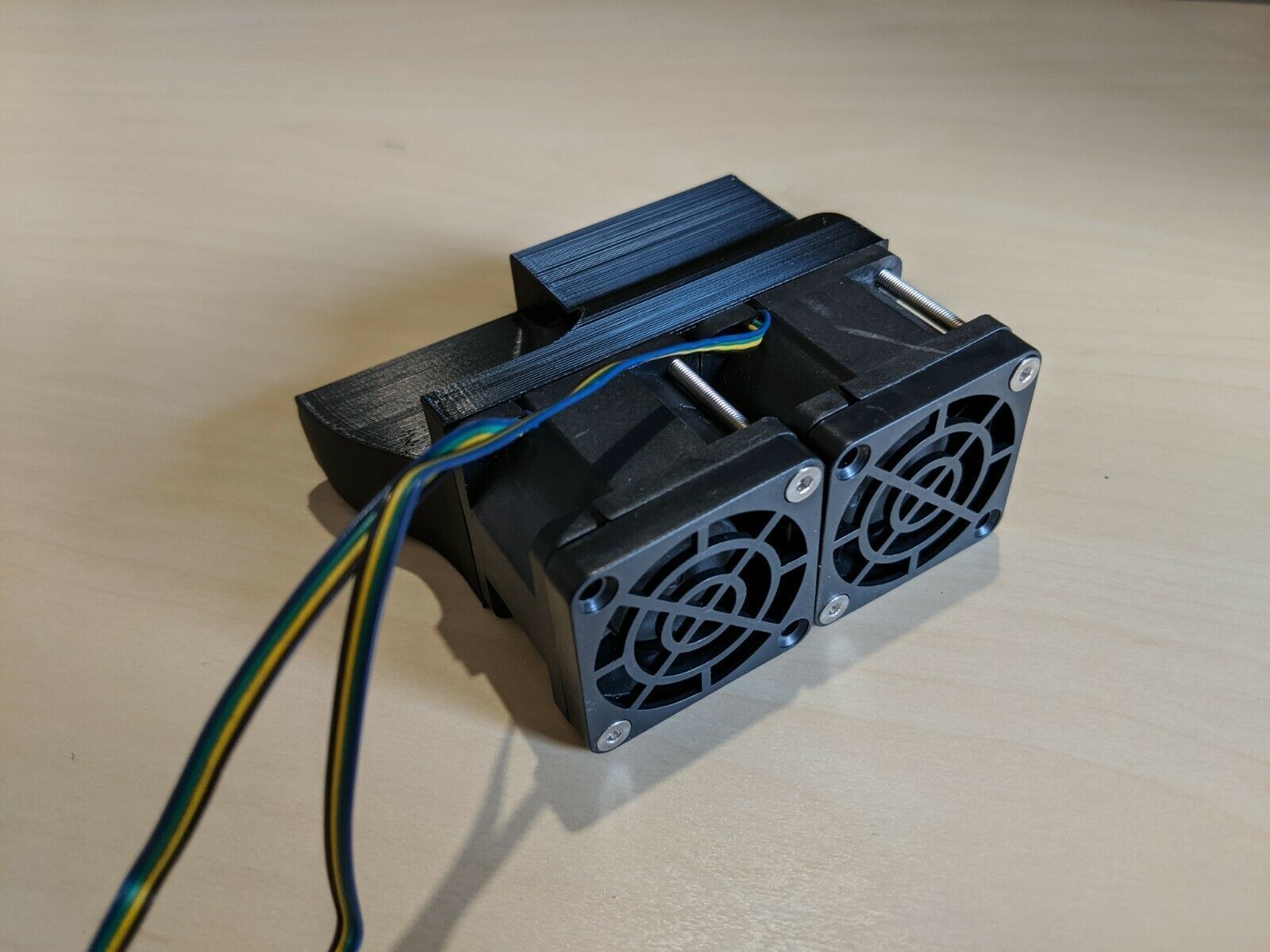 NVIDIA Tesla K80 V100 M40 Axial fan shroud duct 3D print model 3D print model_5