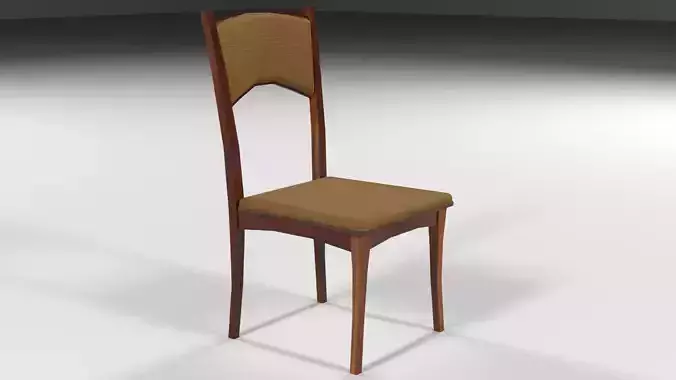 Wooden chair with tissue