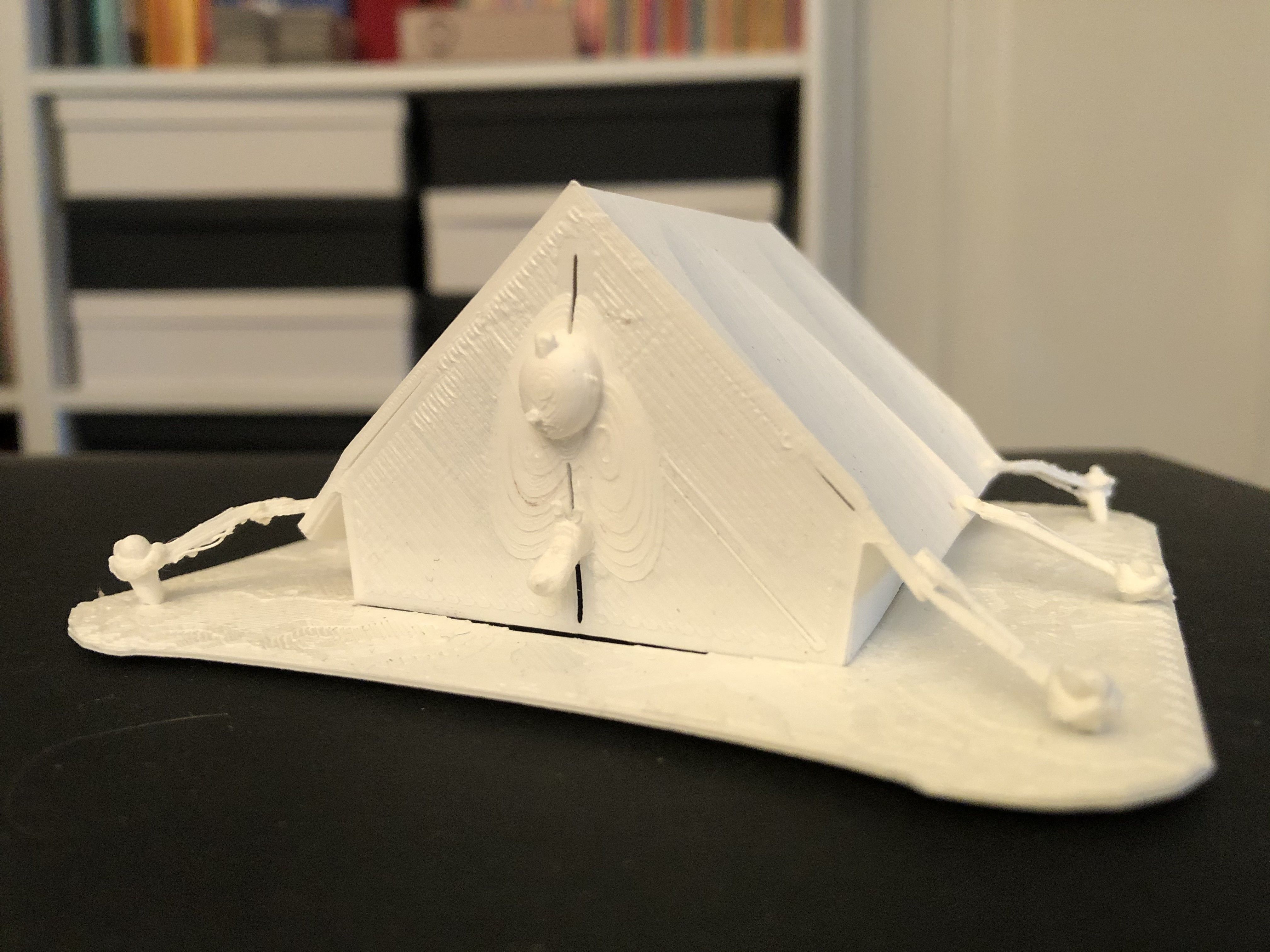 Tintin and Snowy in the tent 3D print model_2