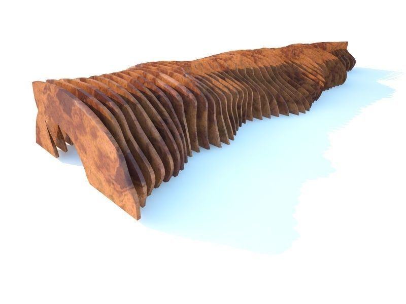 Parametric Gate 3D model_7