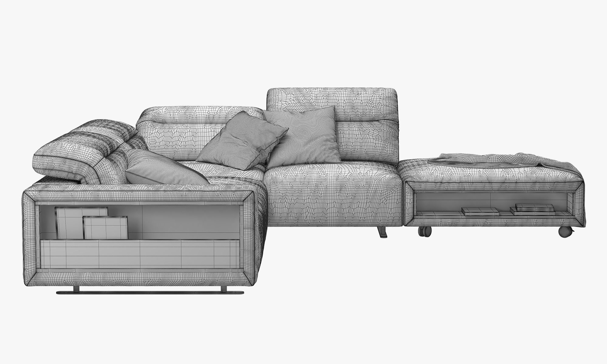 BoConcept Hampton corner sofa with storage 3D model_18