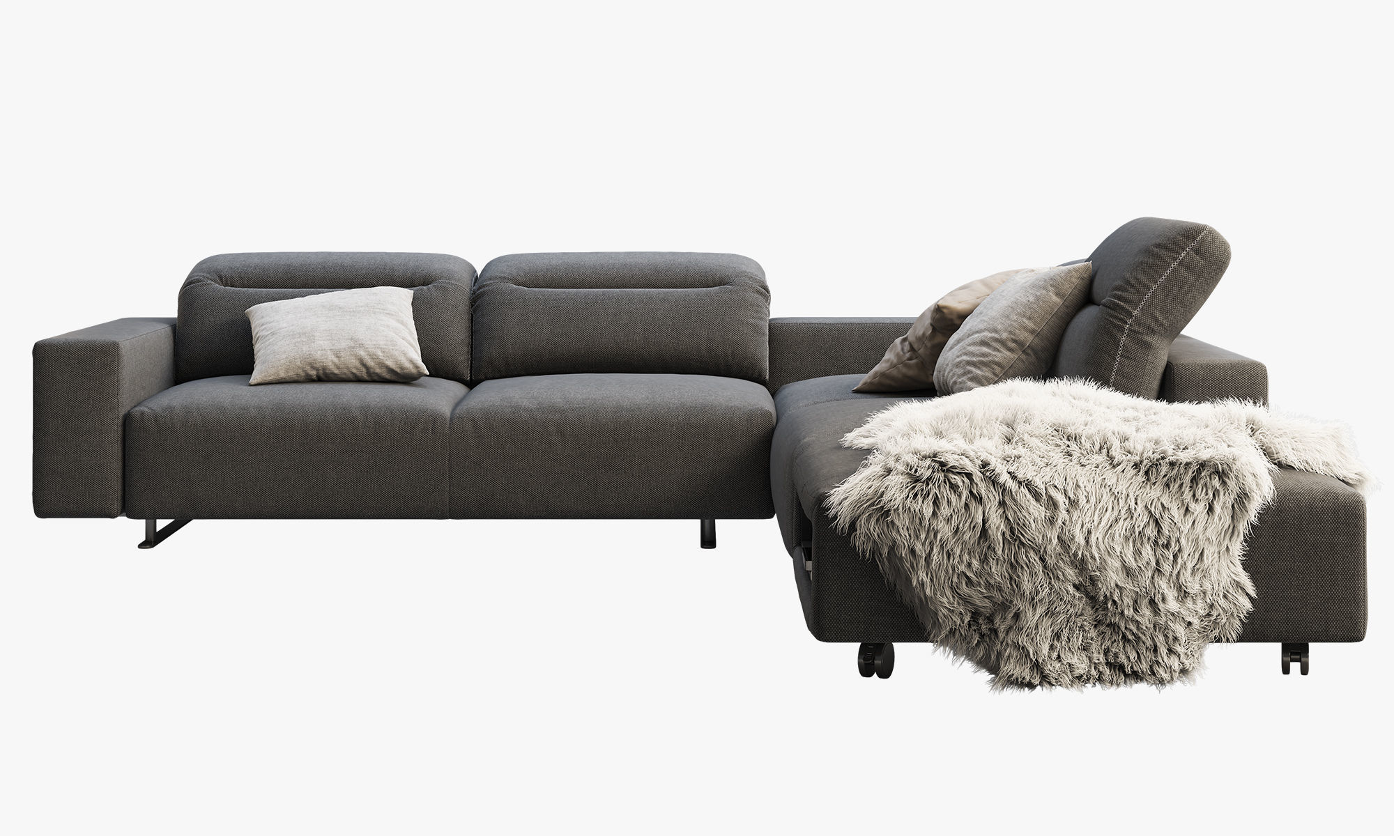 BoConcept Hampton corner sofa with storage 3D model_2