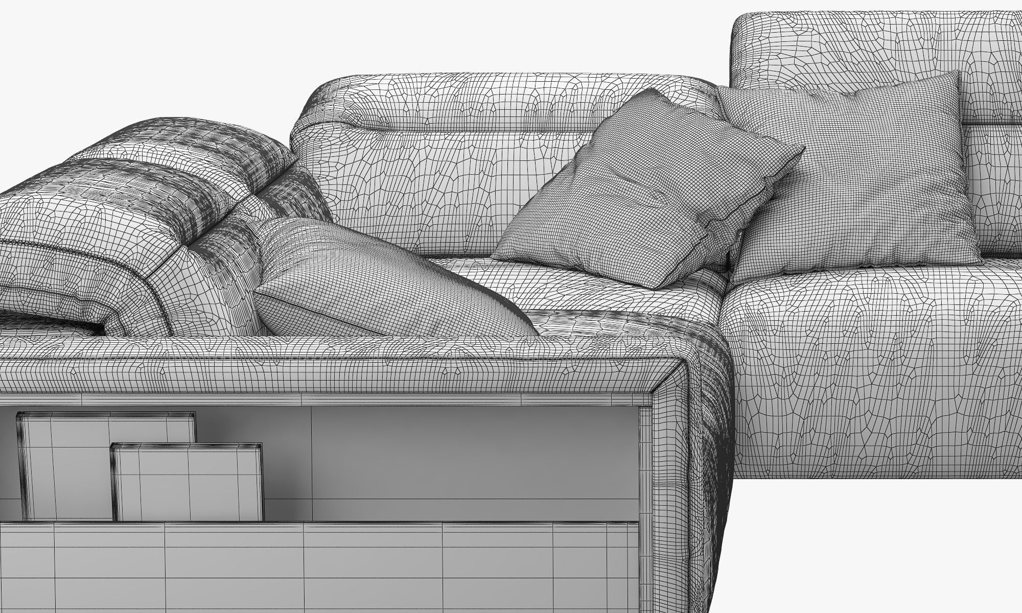BoConcept Hampton corner sofa with storage 3D model_17