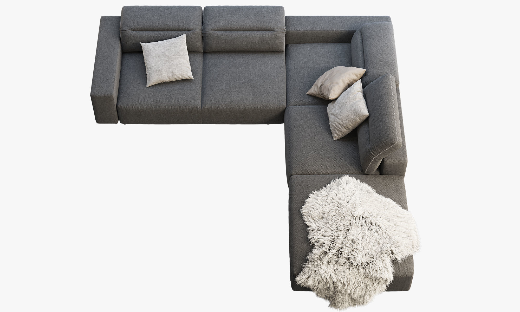 BoConcept Hampton corner sofa with storage 3D model_11