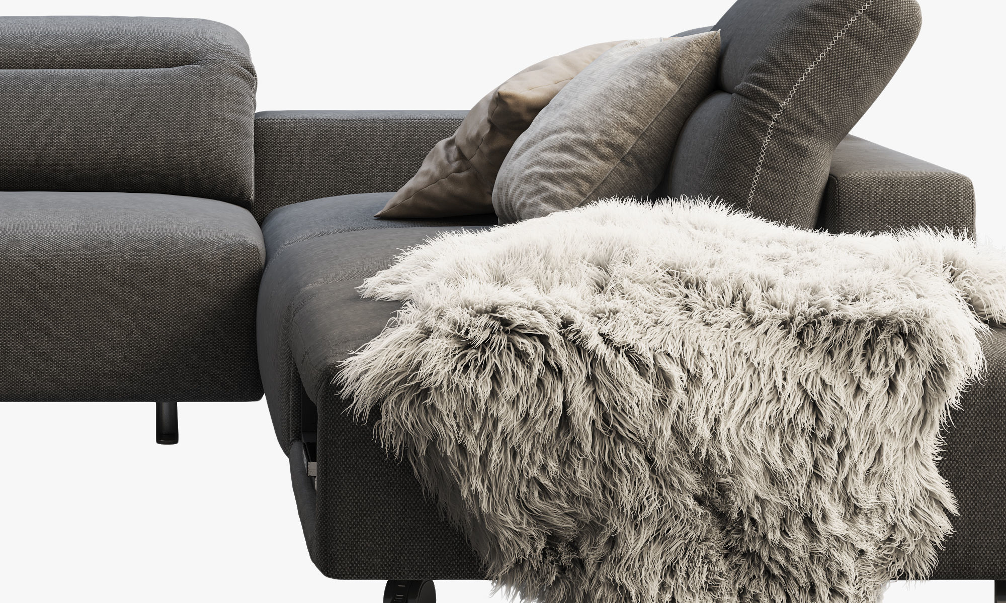 BoConcept Hampton corner sofa with storage 3D model_3