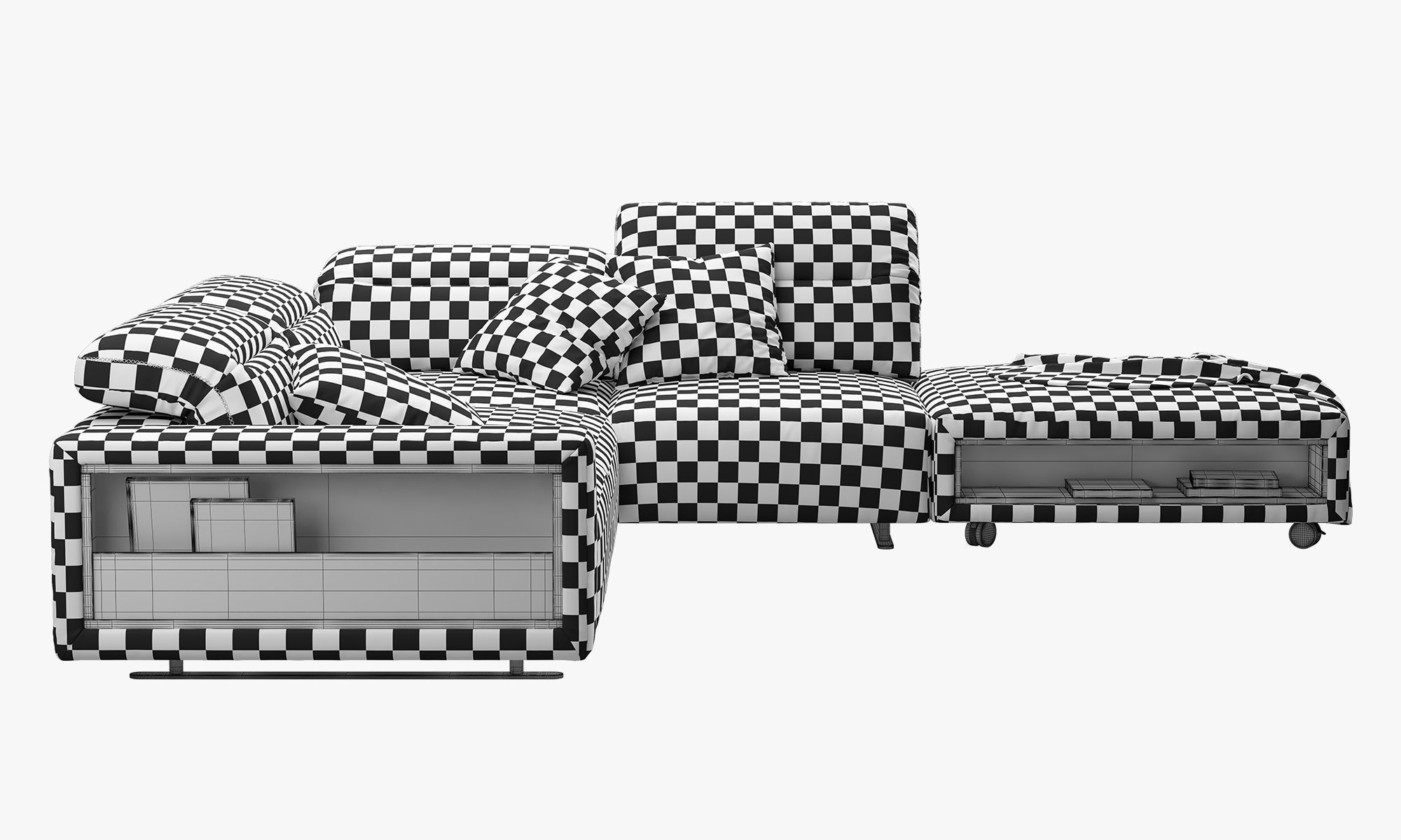 BoConcept Hampton corner sofa with storage 3D model_19