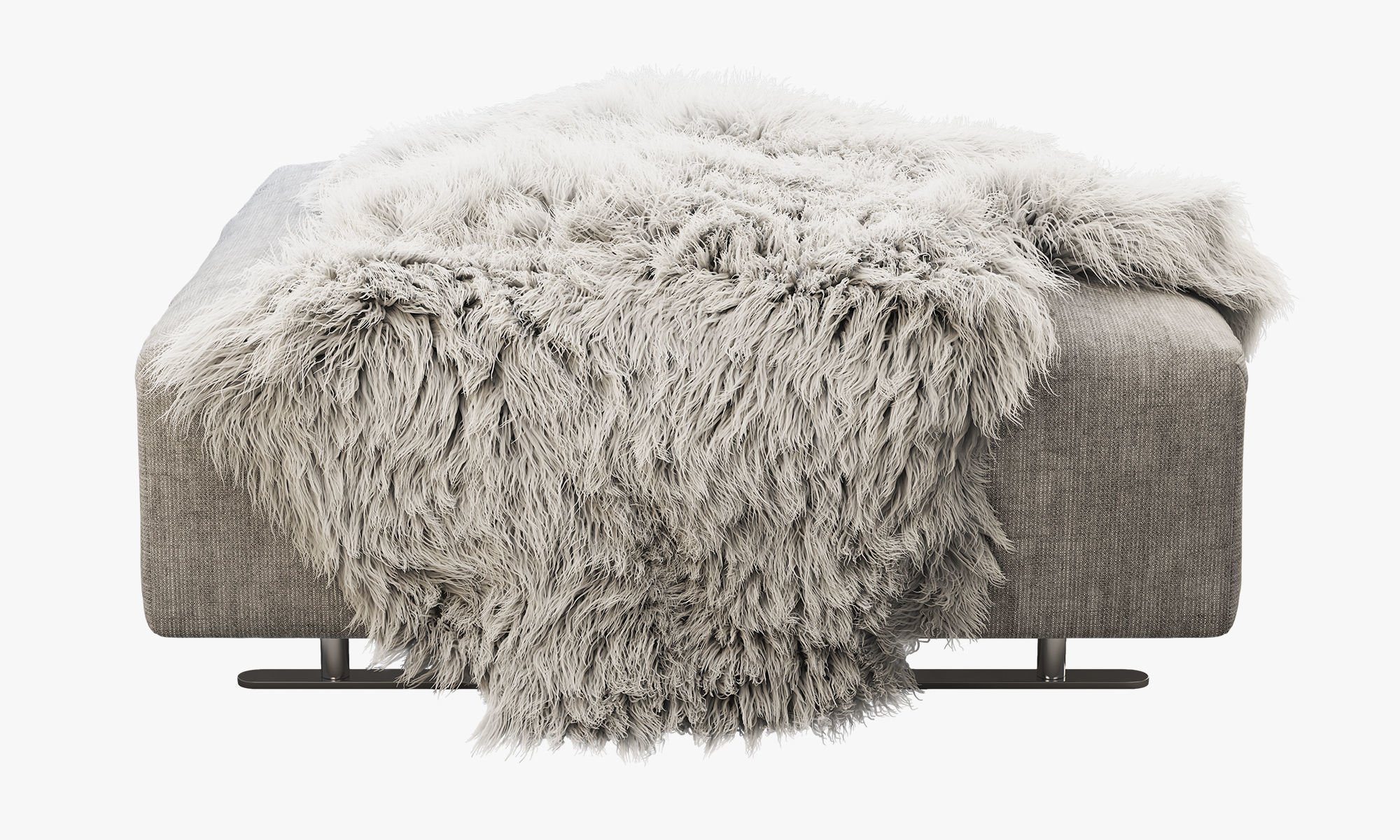 BoConcept Hampton footstool with storage 3D model_6