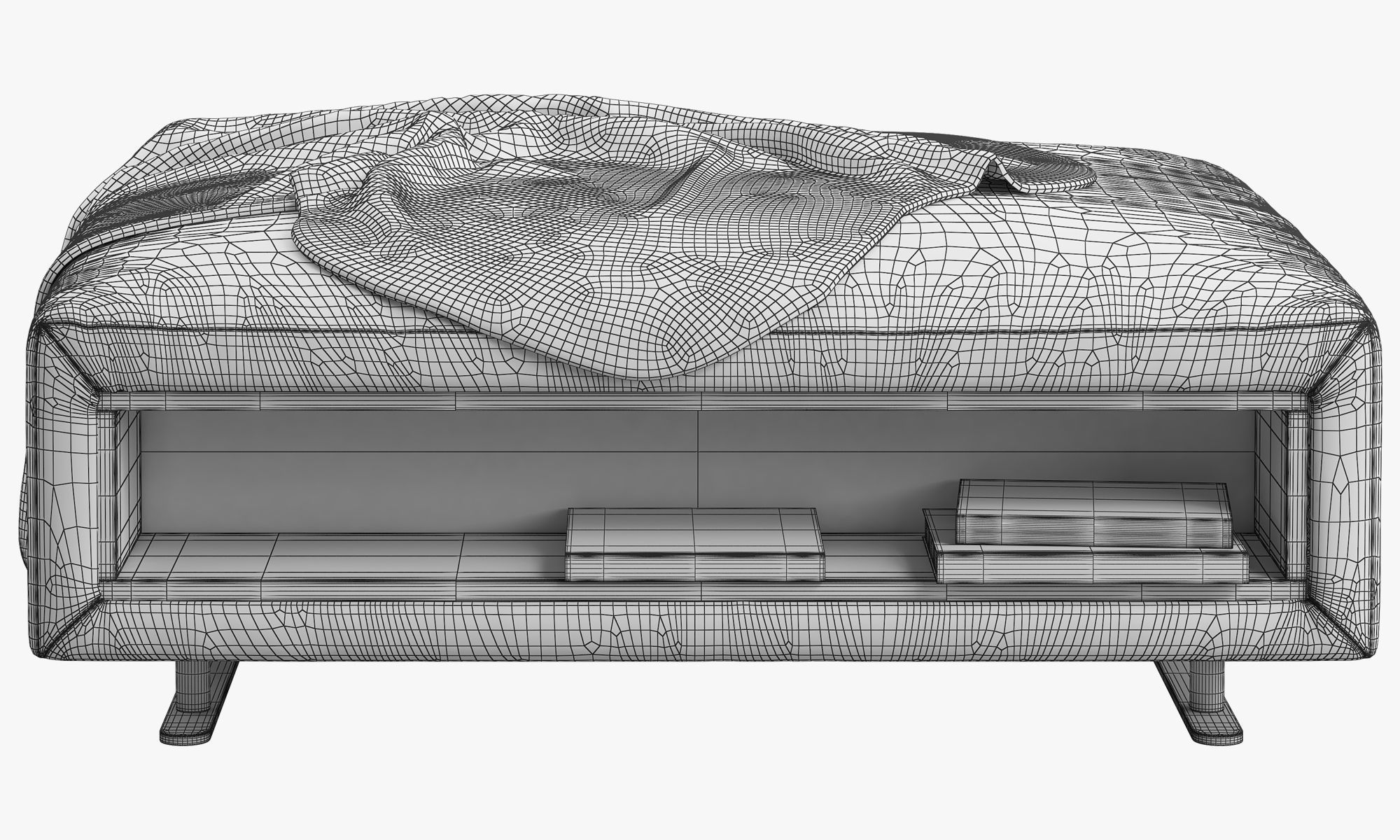 BoConcept Hampton footstool with storage 3D model_13