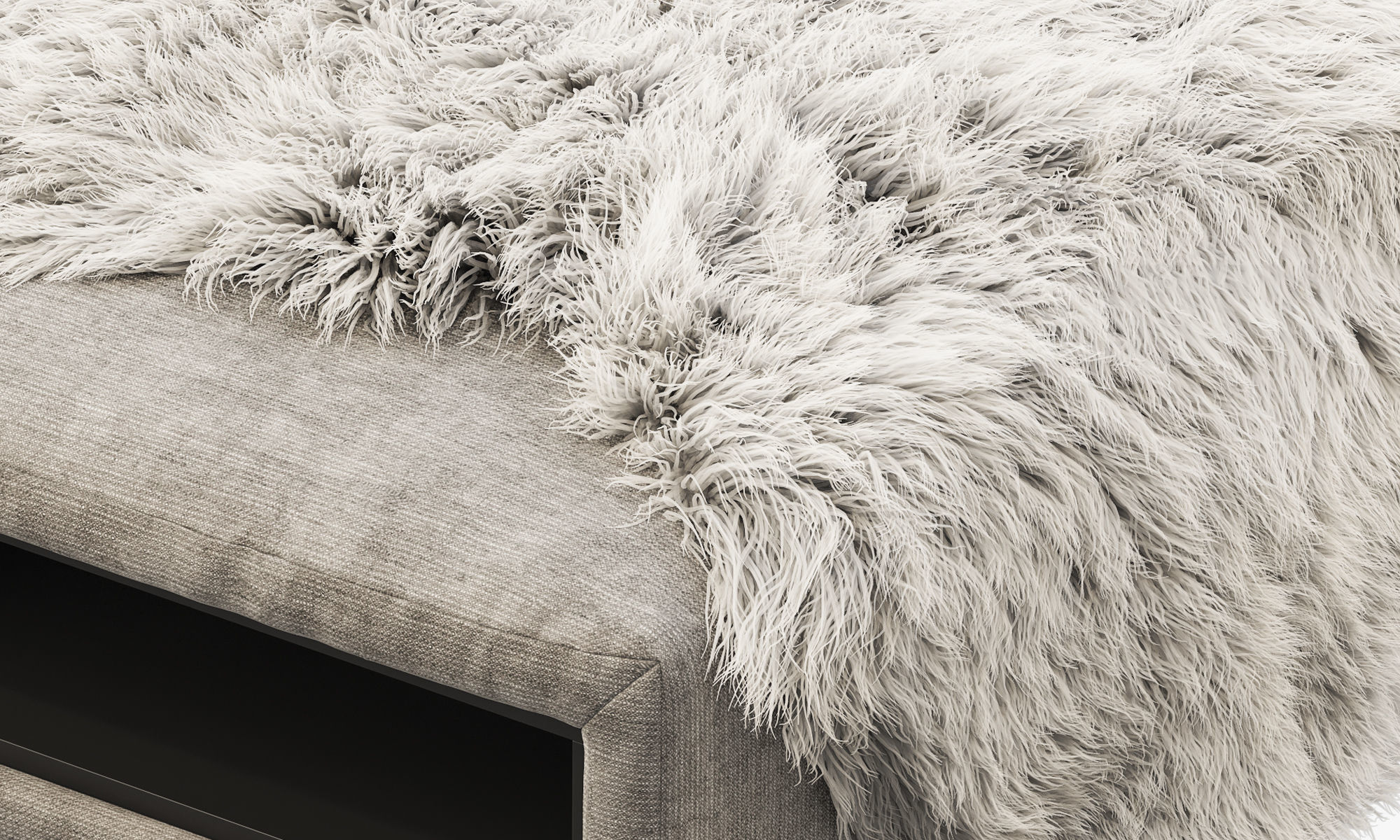 BoConcept Hampton footstool with storage 3D model_12