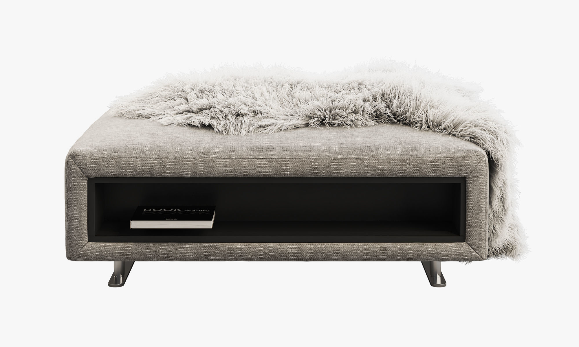 BoConcept Hampton footstool with storage 3D model_7